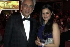 Shalini V Bhargava with Lord Dolar Popat of Harrow at Asian Business Awards