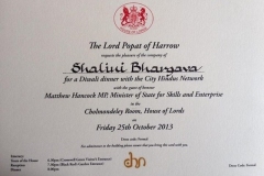An Invitation at House of Lords