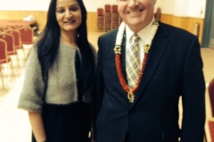 Shalini V Bhargava with Bob Blackman MP in Kenton, London on the 12th March 2014 - Question & Answers with the Minister of Immigration James Brokenshire