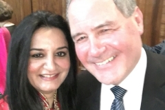Shalini V Bhargava with Bob Blackman (Member of Parliament of Harrow East)