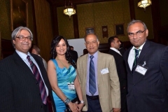 Shalini V Bhargava of Aschfords Law at the House of Commons with Barrister Reuben Solomon, CB Patel and Kishor Parmar of the Asian Voice Newspaper